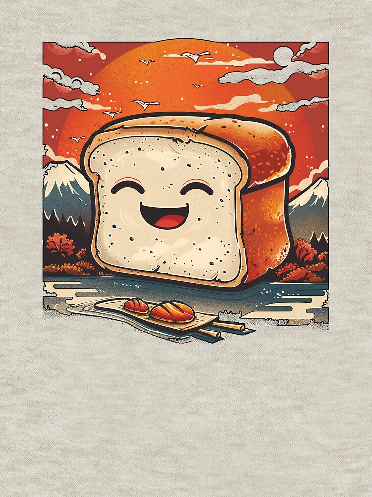 Kawaii Japanese style Bread Food Illustration by nomiraclehere
