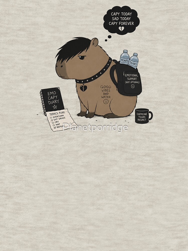 EMO Capybara Art by Planetporridge