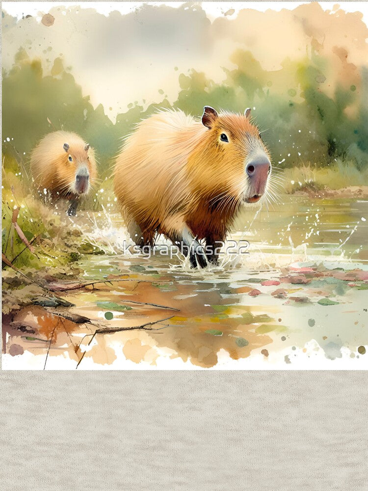 Capybara Art #22 | Capybara Lovers by ksgraphics222