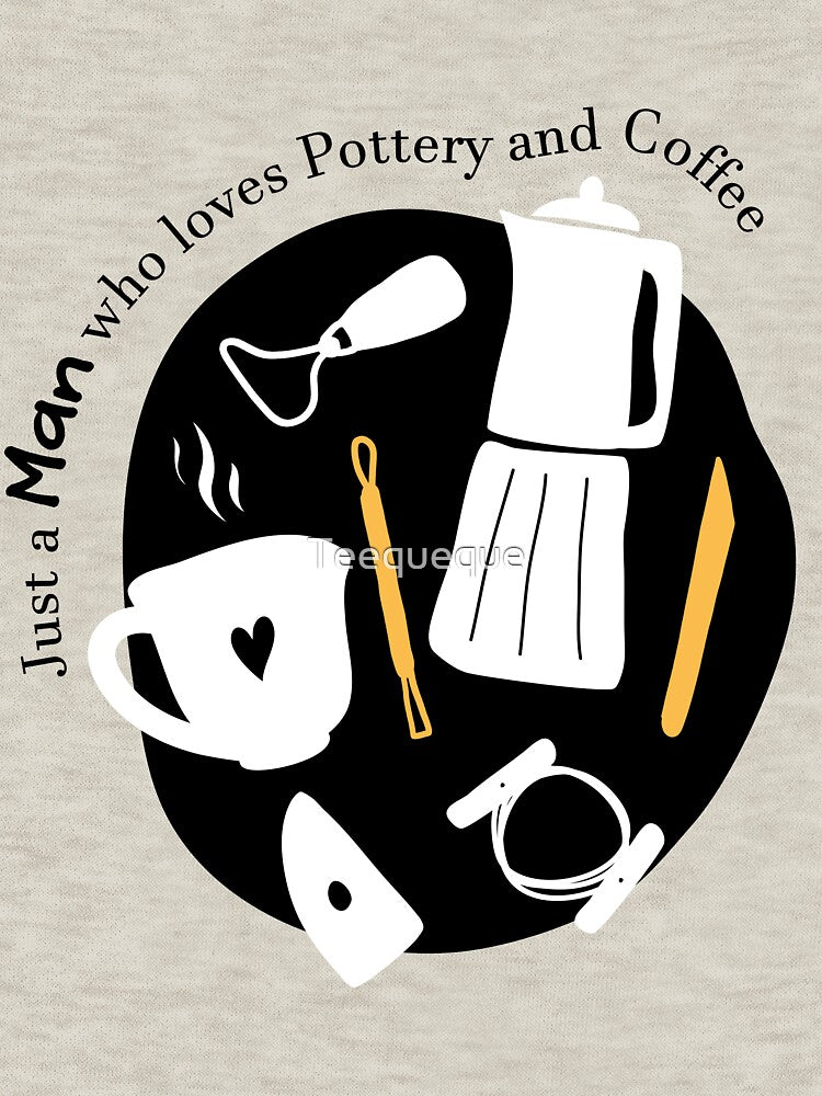 Man who likes pottery and coffee by Teequeque