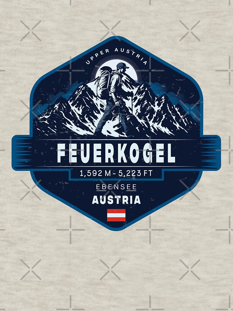Feuerkogel Austria Hiking Vintage Badge | Mountain Adventure Design by Vale150