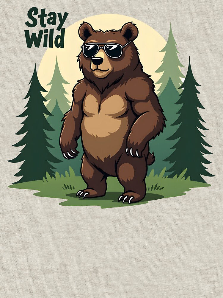 Animated Stay Wild Bear Design by FoxyJags