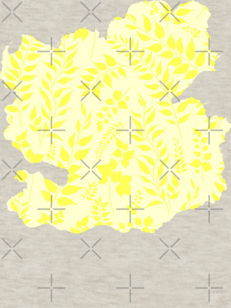 Greenery Botanical Print Yellow Leaves by SilverPegasus