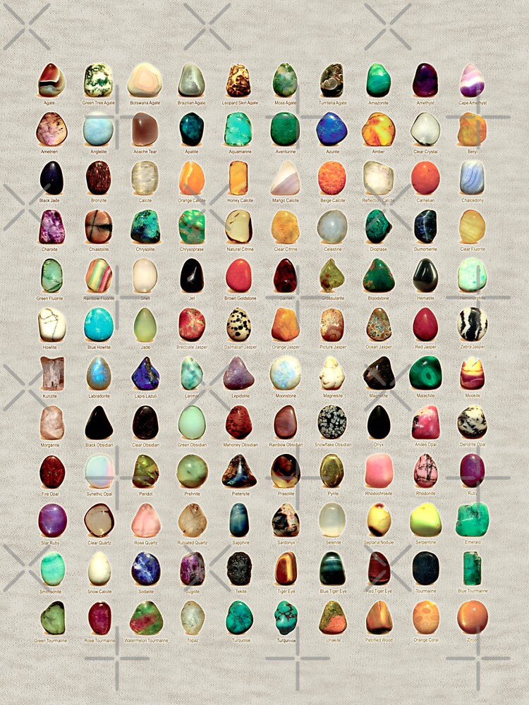 Crystals and Gemstones. Camel version. HIGH DEFINITION by MINDTHECHERRY