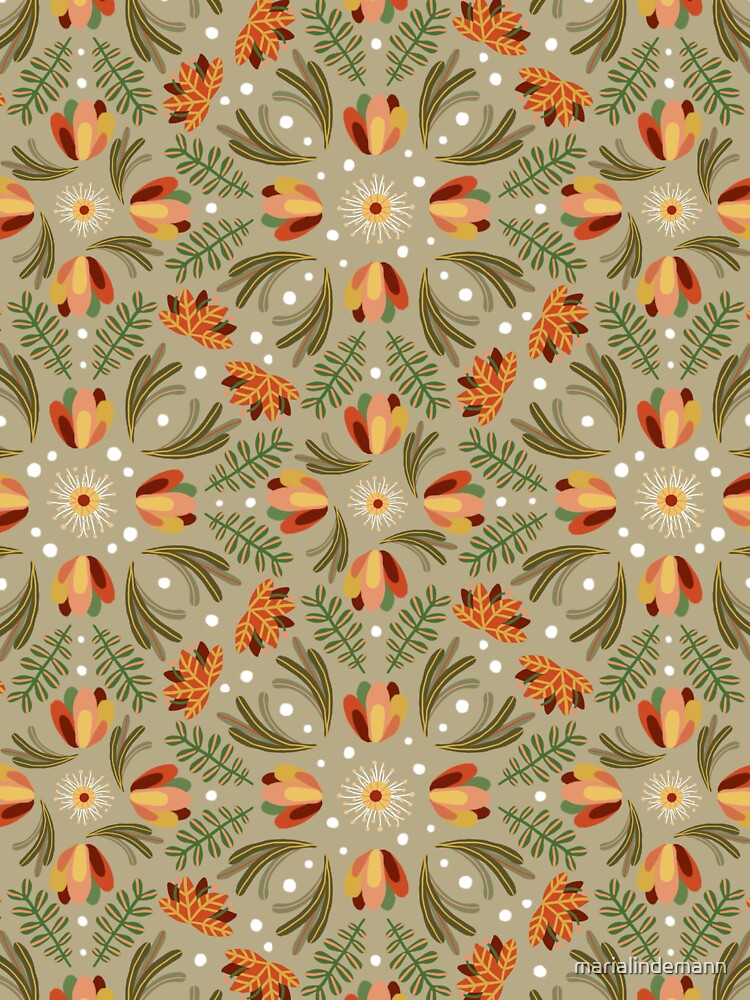 Warmer Weather Floral Tile by marialindemann