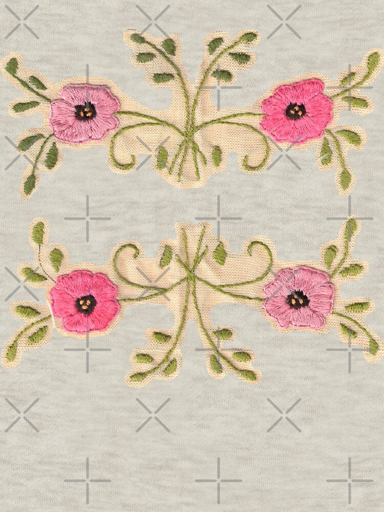 Embroidered flowers B by Julianum