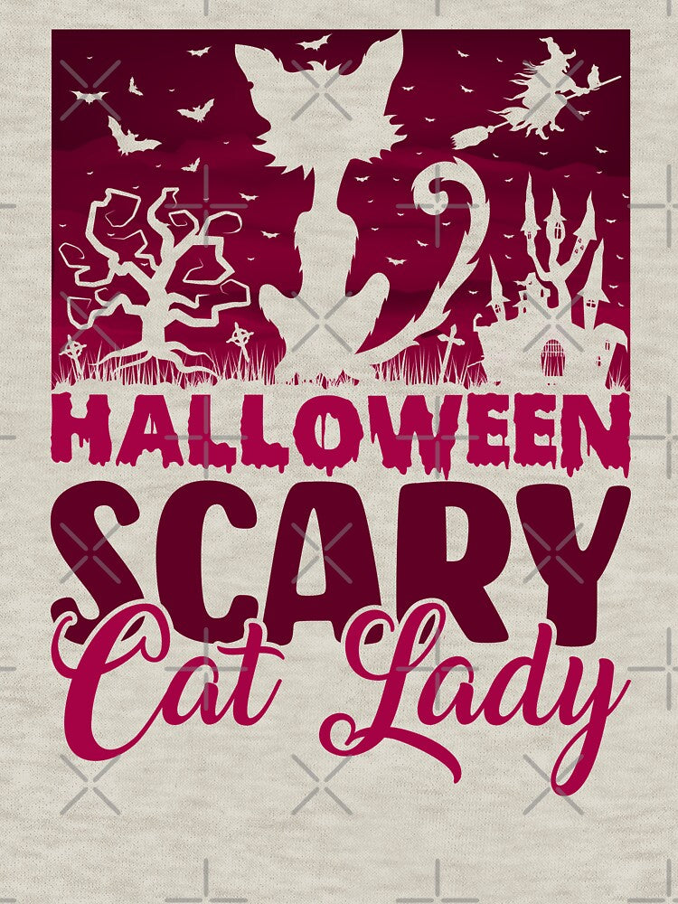 Funny Halloween Cat Lady by thecooltable
