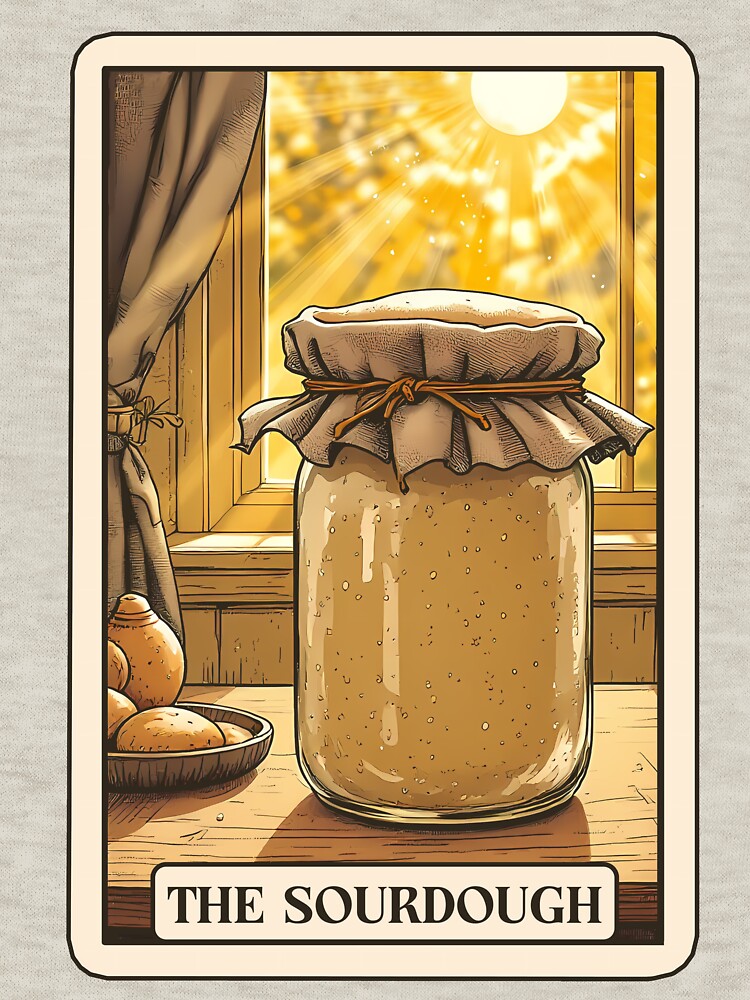 Sourdough Tarot Card Baker Bread Starter by stylesip