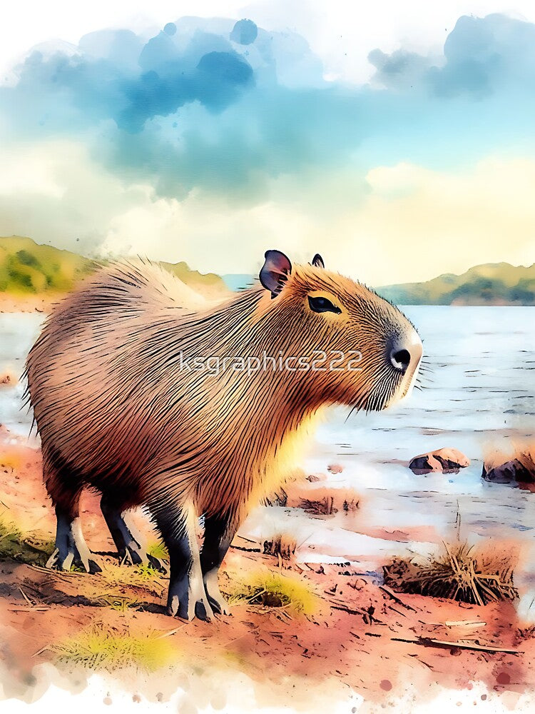 Capybara Art #81 | Capybara Lovers by ksgraphics222