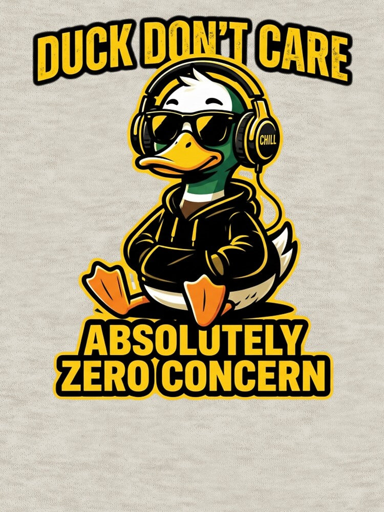 Duck Don't Care Absolutely Zero Concern Funny Art Print by Sky-bully