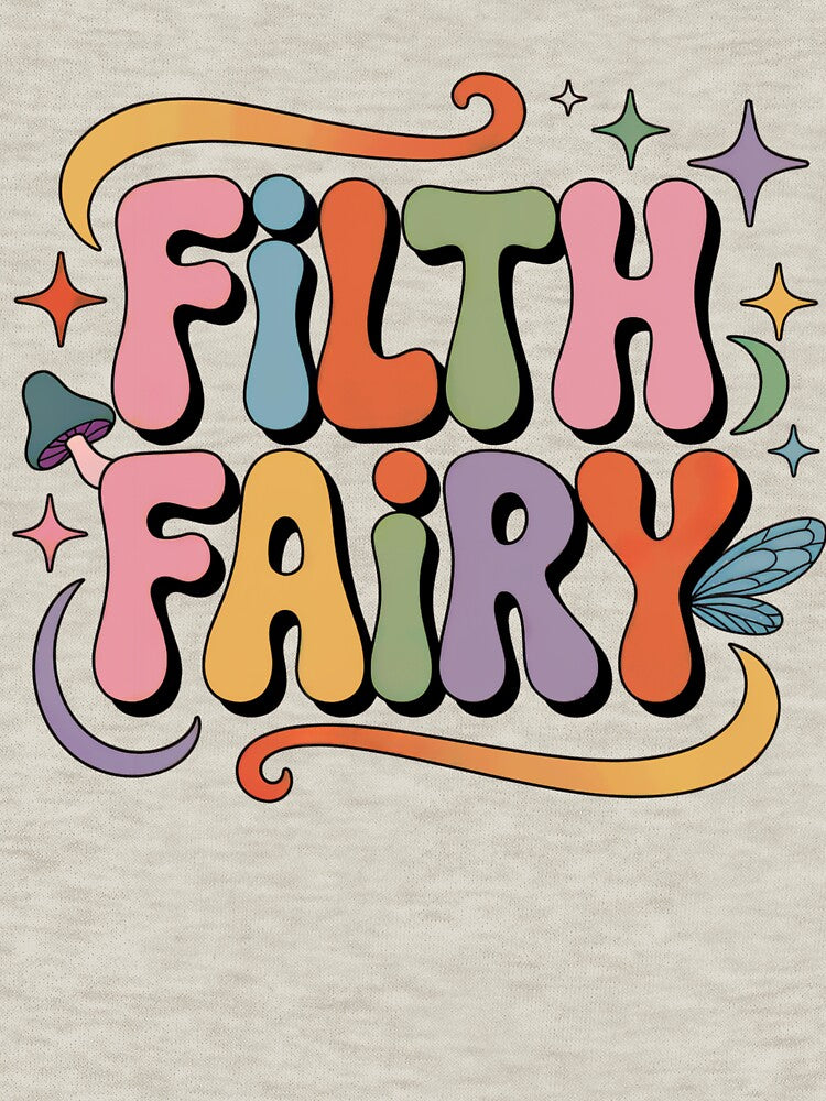 Filth Fairy, Smut Reader Groovy Design, Smutville Booktok Gift, for Spicy Book Lovers, Funny Romance Reader by ThirdShelfStudio