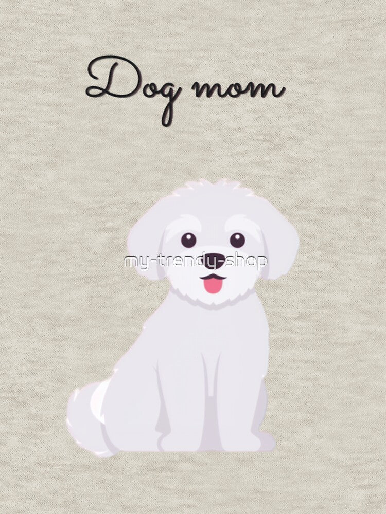 dog mom bichon by my-trendy-shop