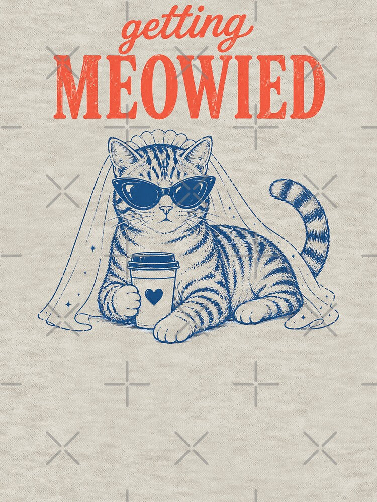 Funny Getting Meowied, Cat Bride, Cat Wedding by haloochichi