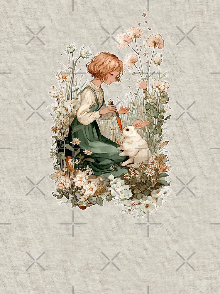 rabbit girl gardening by lakanarivas