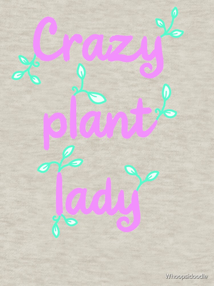 Crazy Plant Lady in Pink and Green by Whoopsidoodle