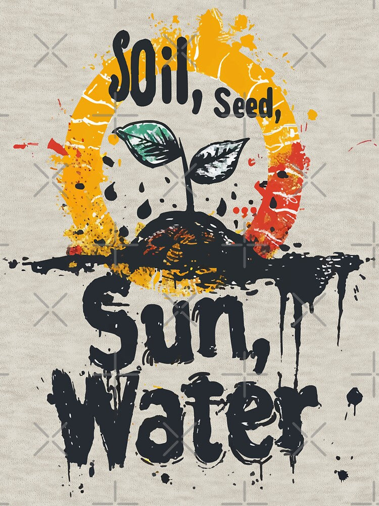 Soil Seed Sun Water Plant Abstract Sun Design by RichardRags