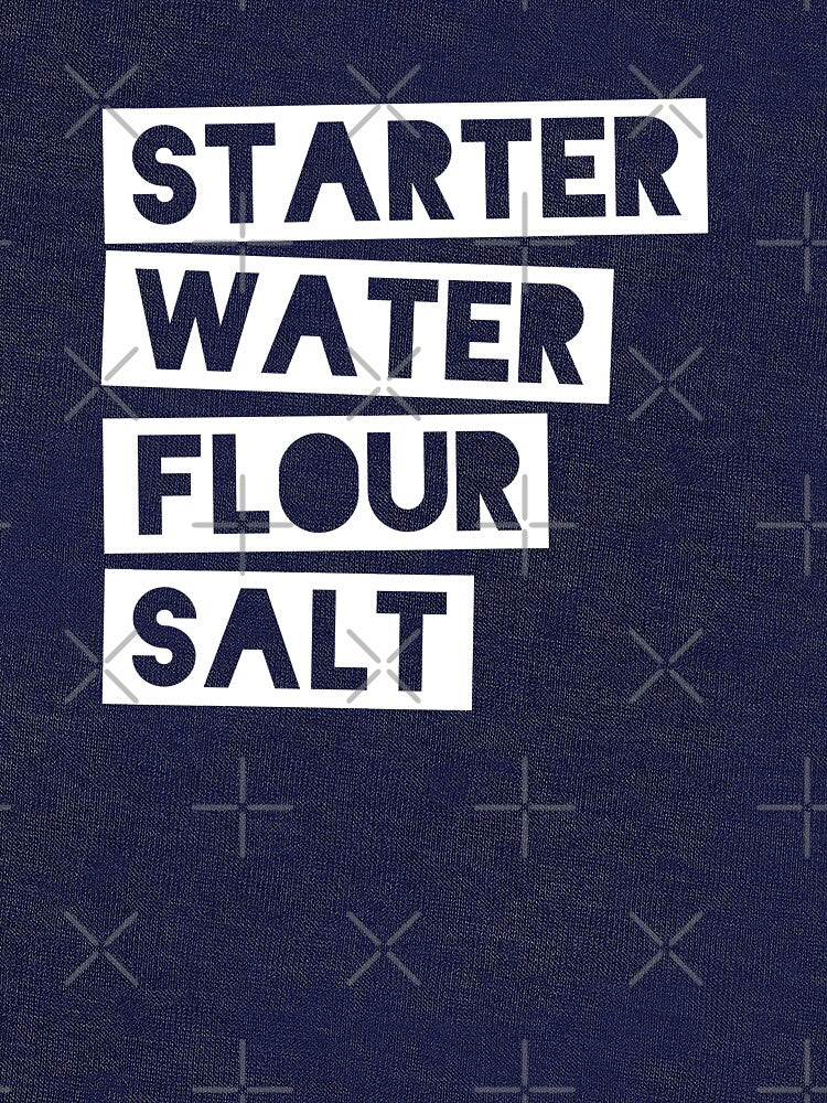 Sourdough Ingredients (White Block Letters) | by PixelsandPulp