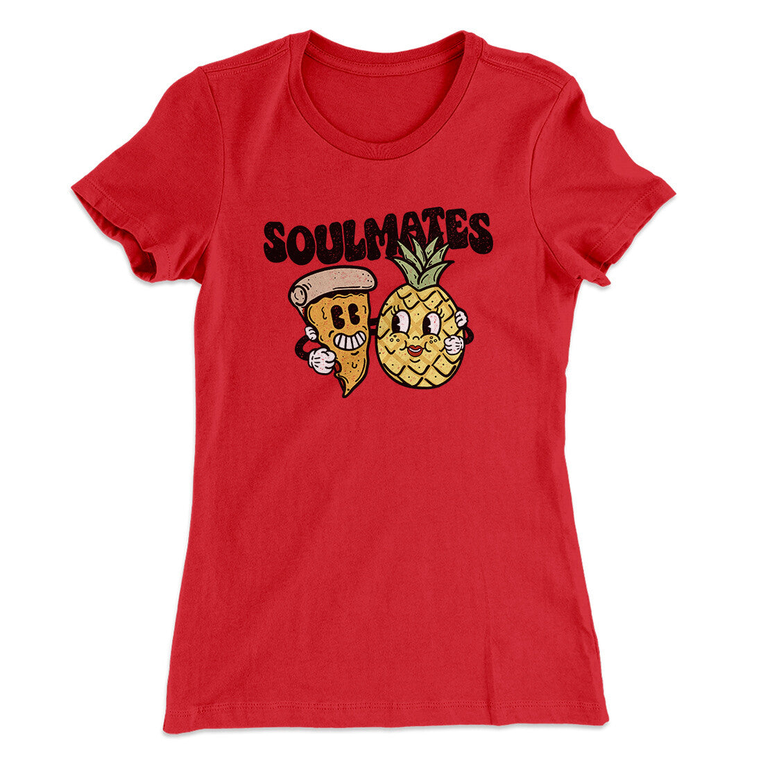 Soulmates Pineapple & Pizza Women's T-Shirt Hoodie, Sweatshirt | Teenookco.com (Image 4)
