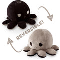 TeeTurtle Reversible Octopus Plushie (Black + Gray) Unisex