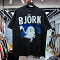 Vtg Bjork Basic style Black T shirt Heavy cotton Classic tee Men Women S-5XL Unisex
