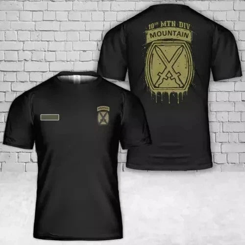 Custom Name US Army 10th Mountain Division 3D Unisex