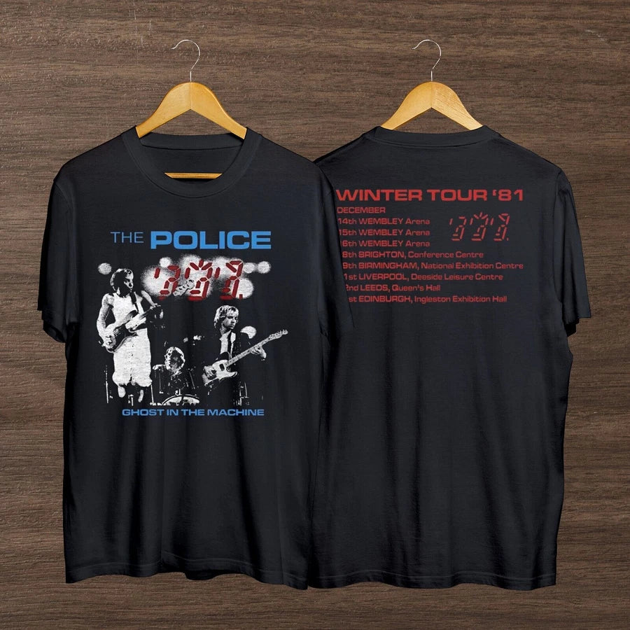 The Police Ghost In The Machine Winter Tour 81 Shirt, Vintage The Police Shirt Unisex