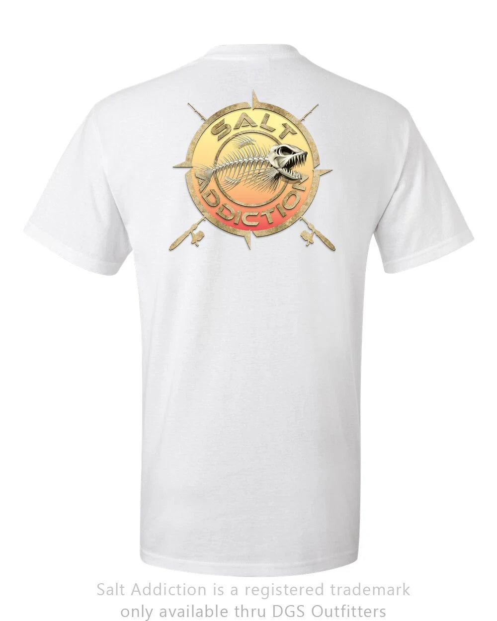 Salt Addiction Fishing t shirt Bones Logo saltwater ocean flats fishing nautical Unisex