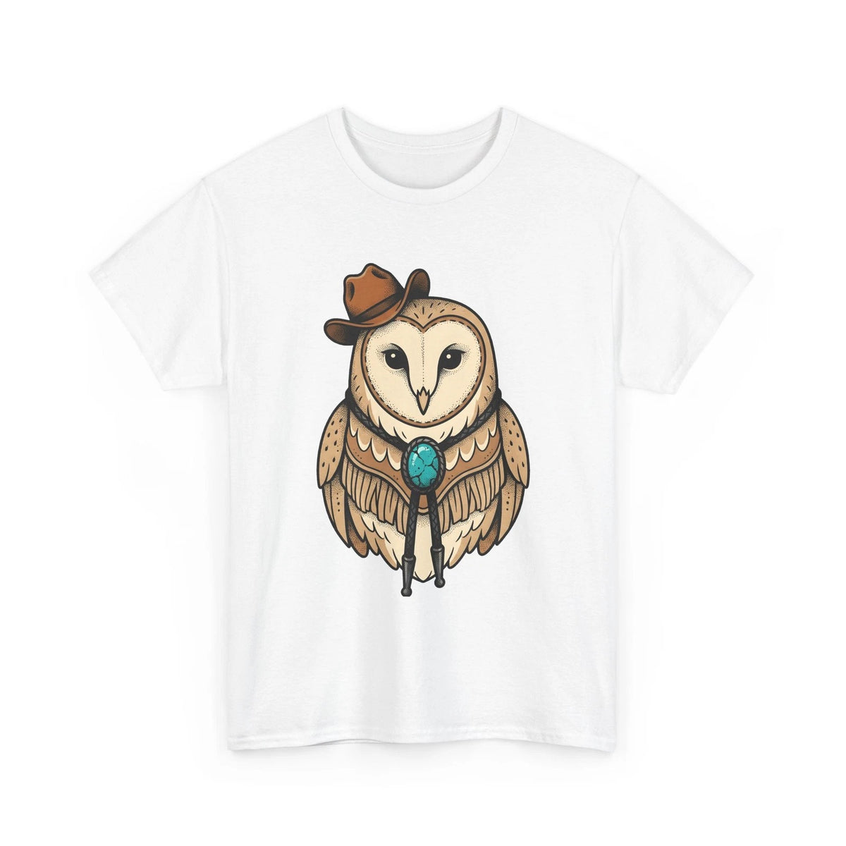 Owl Hat Western Shirt Cowgirl Cowboy Gift Women Line Art Tee Western Hat