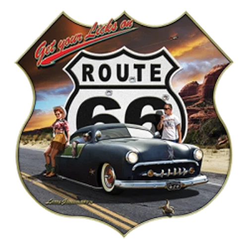 Route 66 Lead Sled Hot Rod 100% Cotton Small to XXXXXL Unisex