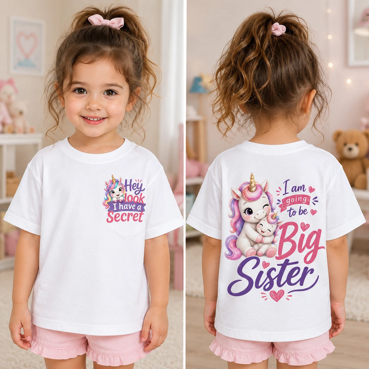 I Am Going To Be Big Sister Girls T Shirt