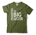 Promoted To Big Sister T-Shirt Big Sister Baby Announcement Shirt Big Sister Tee
