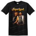 Sugarland Country Music Duo Portrait T Shirt Vintage Concert Fans Graphic Tee