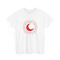Crescent Moon Shirt Valentine's Day Astrology Gift Women Modern Tee Moon