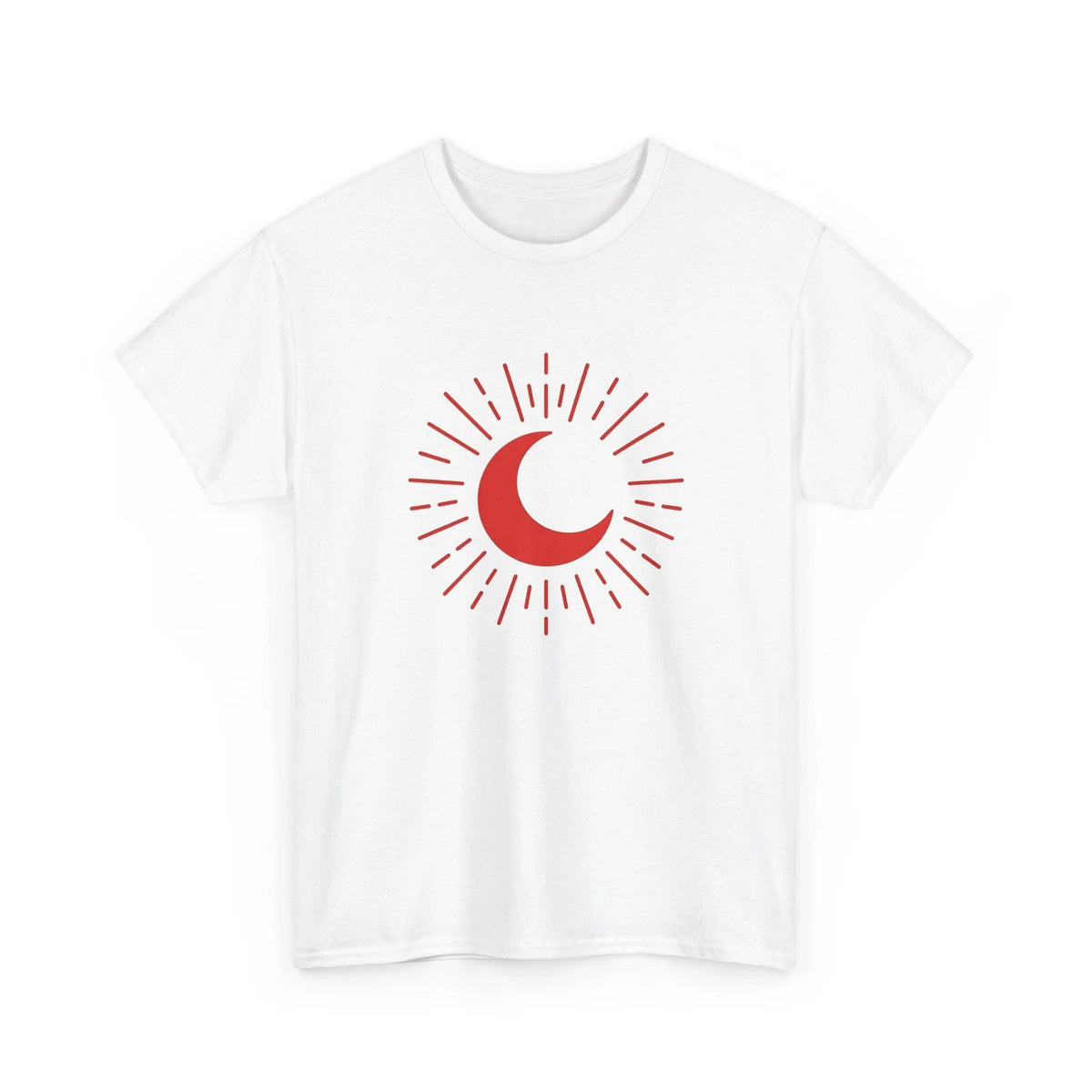 Crescent Moon Shirt Valentine's Day Astrology Gift Women Modern Tee Moon