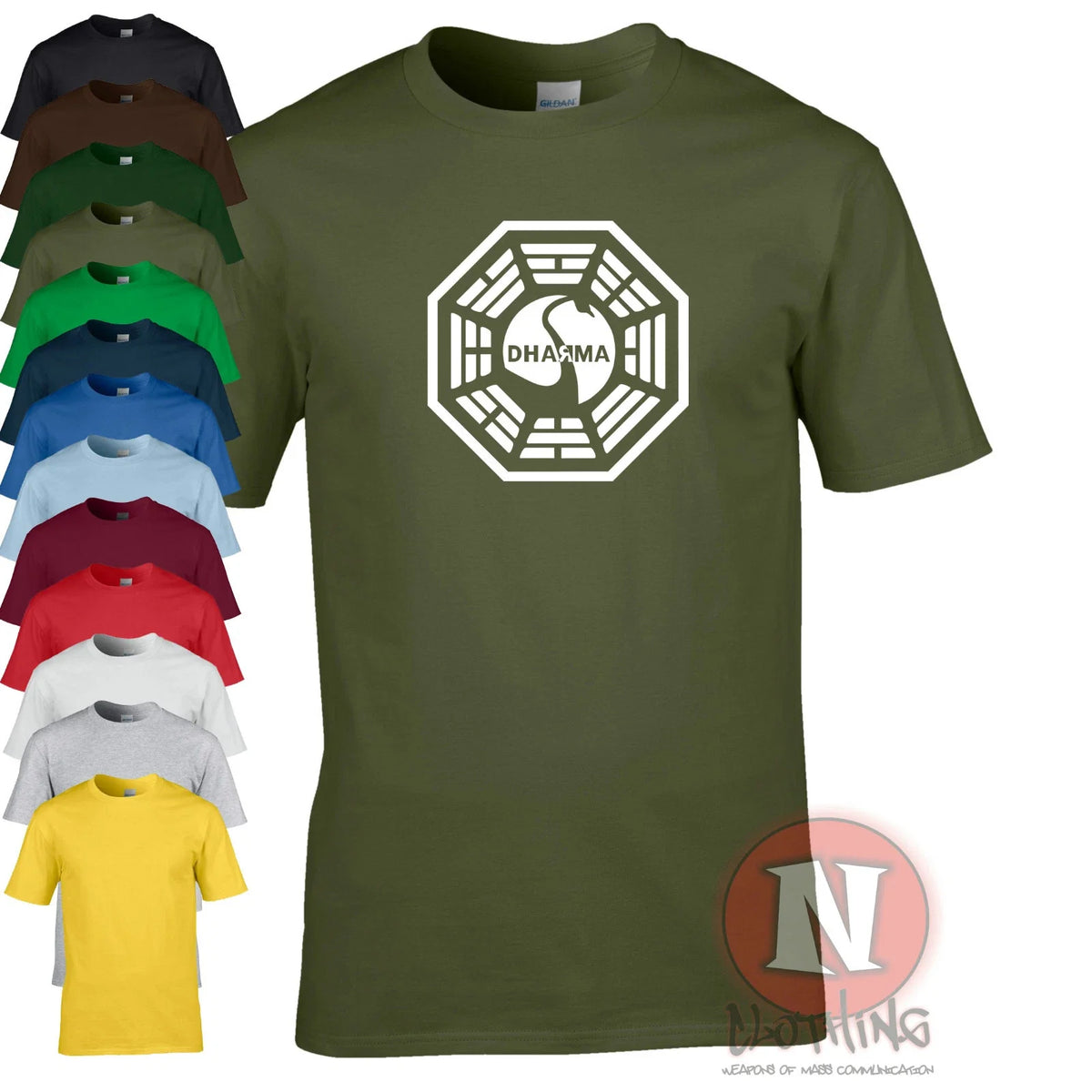 Dharma Initiative swan logo Lost tv series retro coolness Unisex