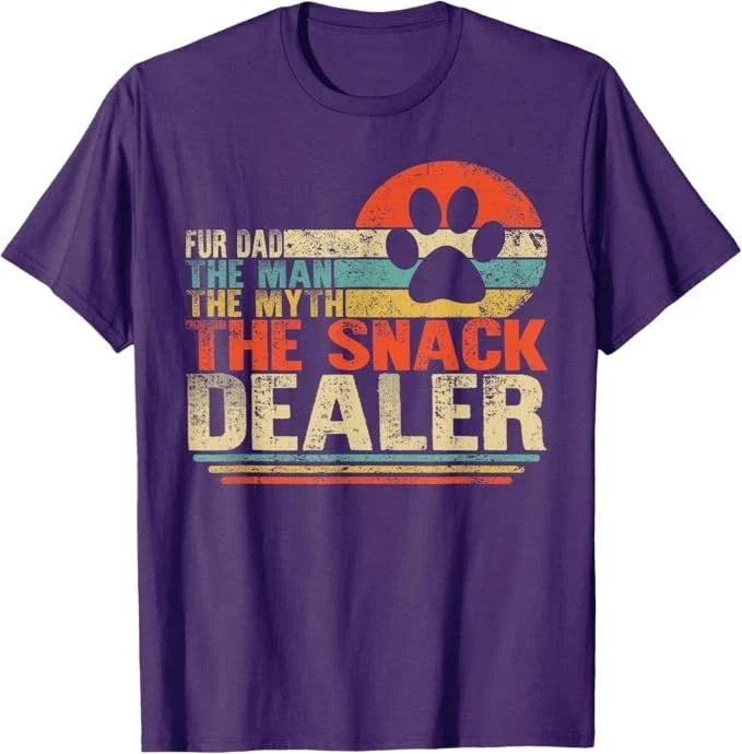 Dog Fathers Day Fur Dad The Man The Myth The Snack Dealer Unisex