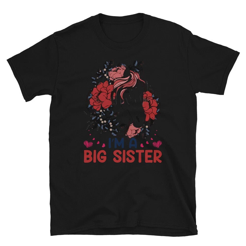 I'm A Big Sister Horse Horseback Equestrian T-Shirt