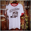 SHOVELHEAD OG FIRE ENGINE vintage style ringer 3d emblem screenstar harley biker Unisex