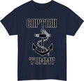 Personalized Captain Name - Custom Boat Anchor Nautical Boating Gift Tee Unisex
