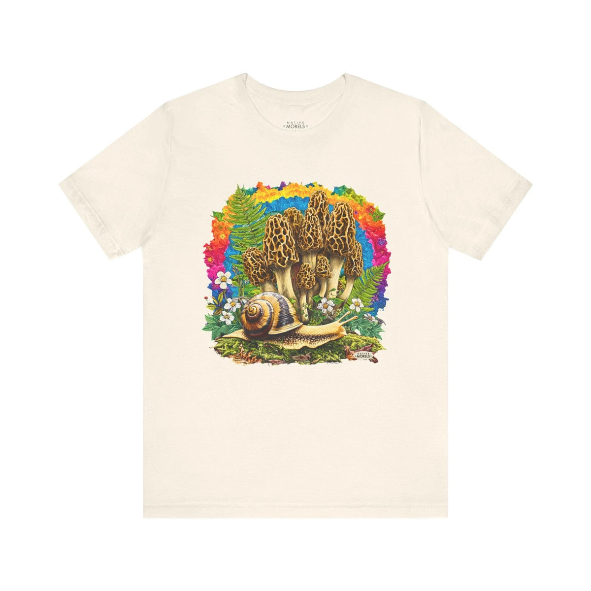 Snail Morel Mushroom T-Shirt Groovy Forest – Native Morels