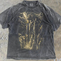 Jesus Crucifixion Scene Vintage Style Graphic Shirt,Retro Comfort Jesus Unisex