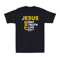Jesus Way Life Truth Religious Christian Pray God Faith Gift Men's T-Shir Unisex
