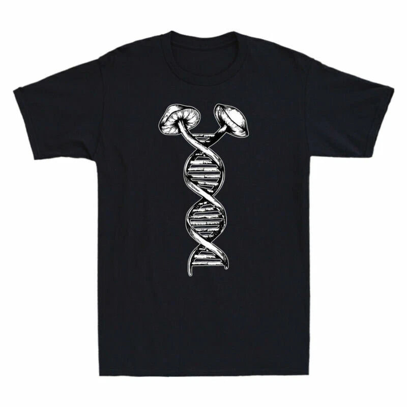 My Shroom Fungi T-Shirt Funny Foraging Mushrooms In DNA Is Pick Shirt Mycology