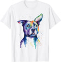 Colorful Pit-bull Terrier Dog Love-r Dad Mom_ Boy Girl Funny Gift Unisex Unisex