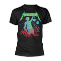 METALLICA - AND JUSTICE FOR ALL BLACK , Front & Back Print Large Unisex