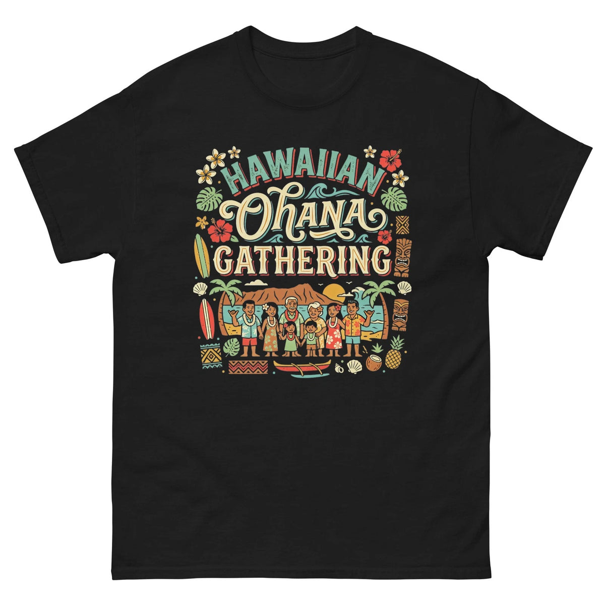 Ohana Family Reunion v3 | Hawaii T-Shirt | Hawaiian Family Aloha Gathering Tee