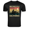 Motorcycle Born To Ride California Biker Graphic T Shirt Unisex
