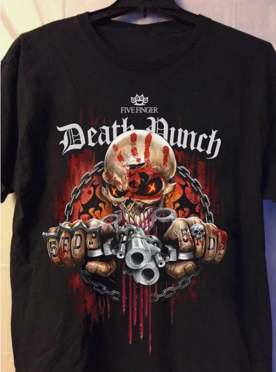 Rare Five Finger Death Punch Band T Shirt Full Size S-5XL S107 Unisex