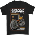 Biker Custom Chopper Motorbike Motorcycle Mens 100% Cotton Unisex