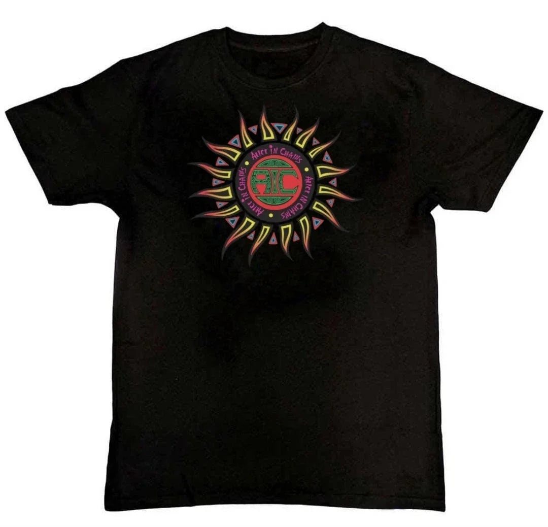 Alice in Chains Sun Logo Band Graphic Unisex Mens S M L XL 2 3 4 XL Unisex